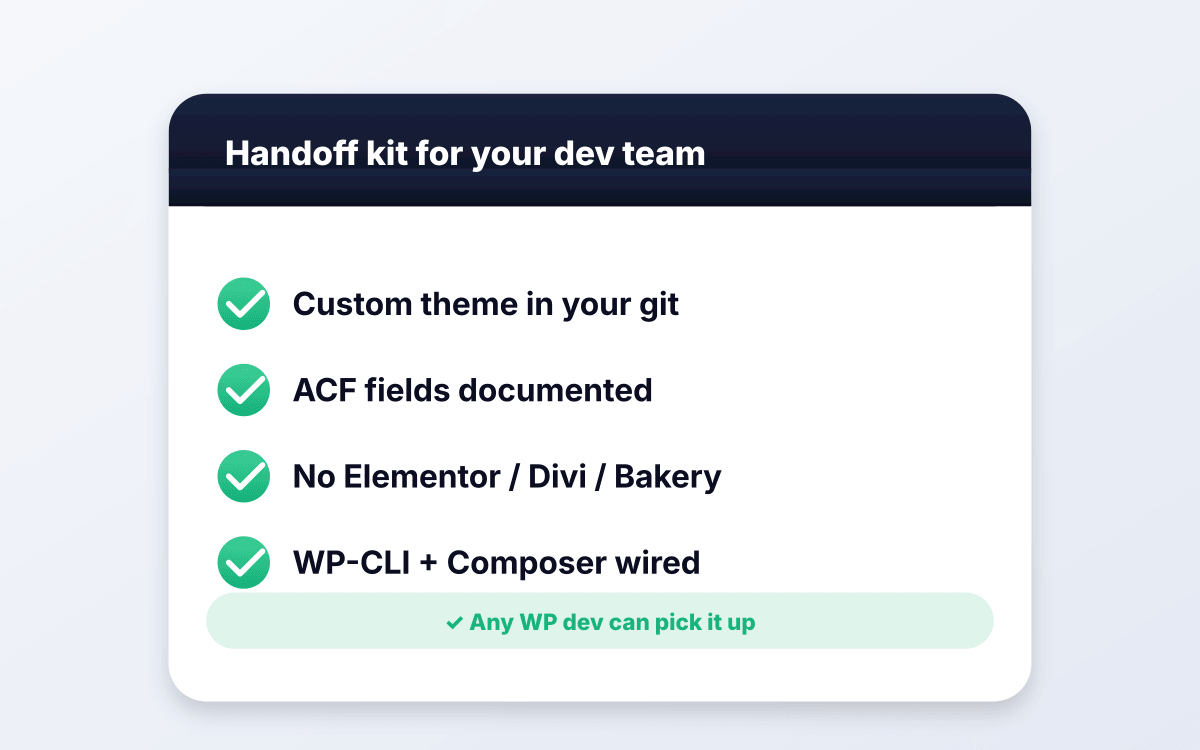 Codebase your engineers can extend.