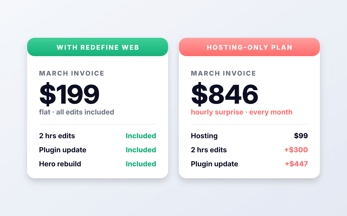 Redefine Web March invoice <span class=
