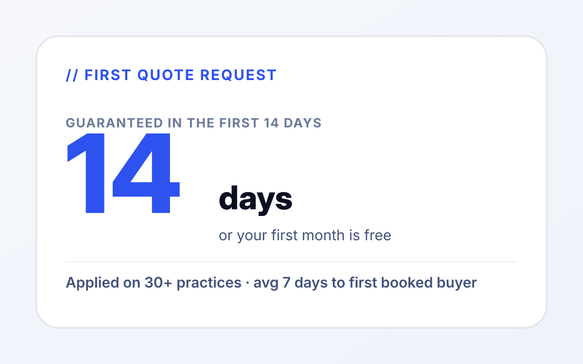 Manufacturing ppc outcome 2 mockup: Same-day conversion flow. for manufacturing services tied to quote request.