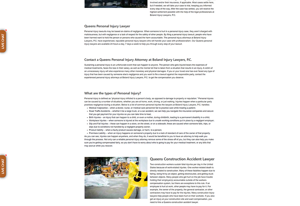 Image of a busy construction site in Queens, illustrating the potential hazards faced by workers and the importance of hiring a personal injury lawyer for construction accidents.