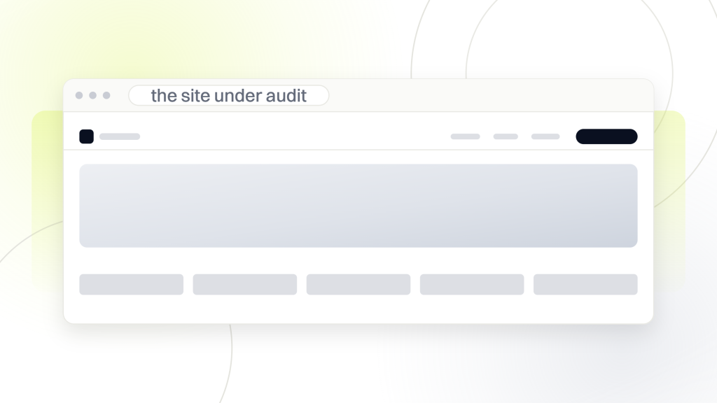 How to perform a website audit. A browser window holding the site behind a phone build of the same page, so the desktop layout and the handset layout of one design can be read together.
