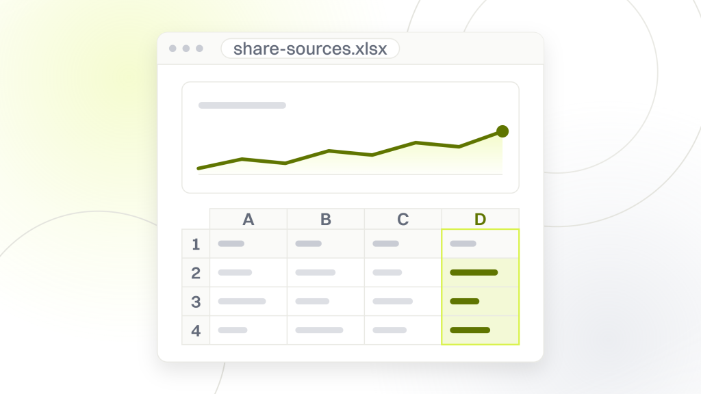 Shopify vs woocommerce market share. A spreadsheet window with a chart card over the small table it was built from, showing one question turned into a set of answers that do not agree.