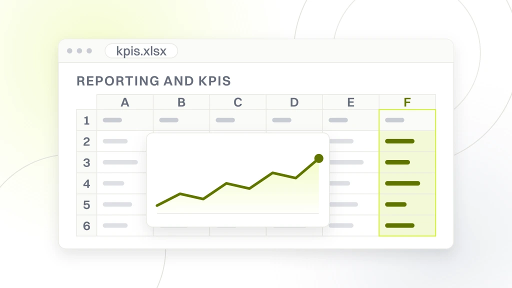 Best SEO Companies for Chiropractors. A spreadsheet window showing a lettered column header, a numbered gutter and a grid of cells with the last column highlighted and a chart object sitting over them.