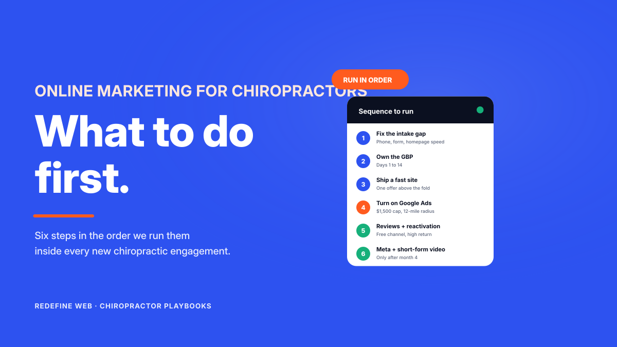 Where Chiropractors Should Start With Online Marketing
