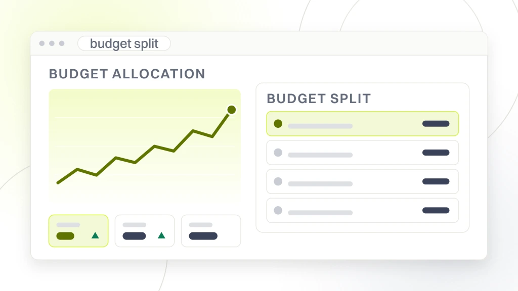 An analytics window with a rising line and metric tiles beside a table listing brand and content, paid social and search, email and sms, and creator and pr, from a guide to digital Marketing for Fashion Brands.