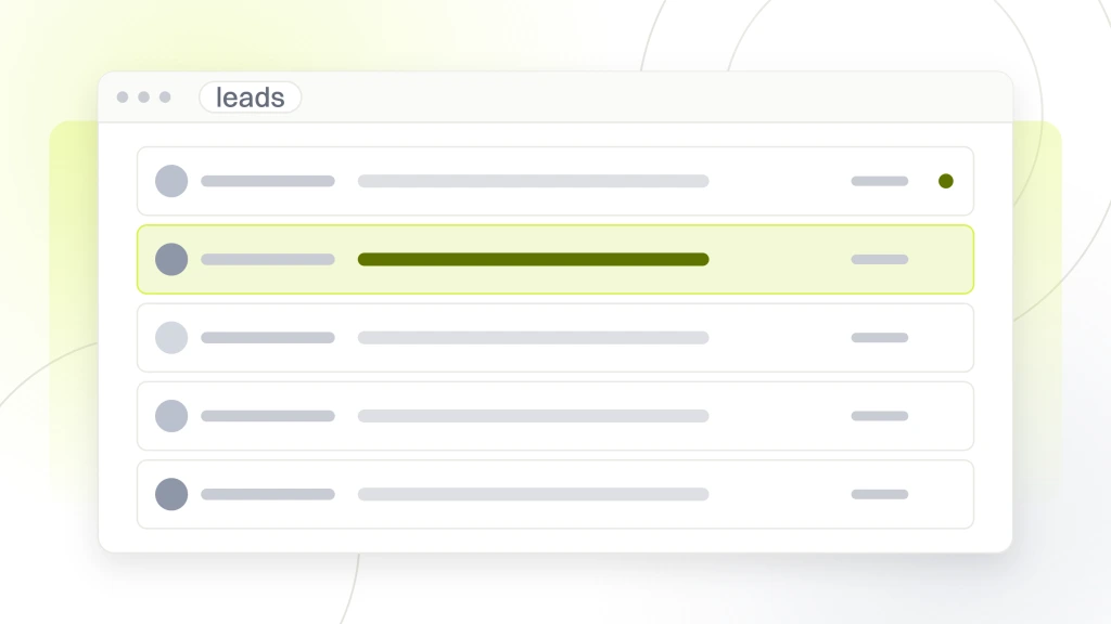 Automated Sales Funnel Services. A mail client window listing five inbound lead messages, one unread and one highlighted, showing where an automated funnel's captures land before they are scored and routed.