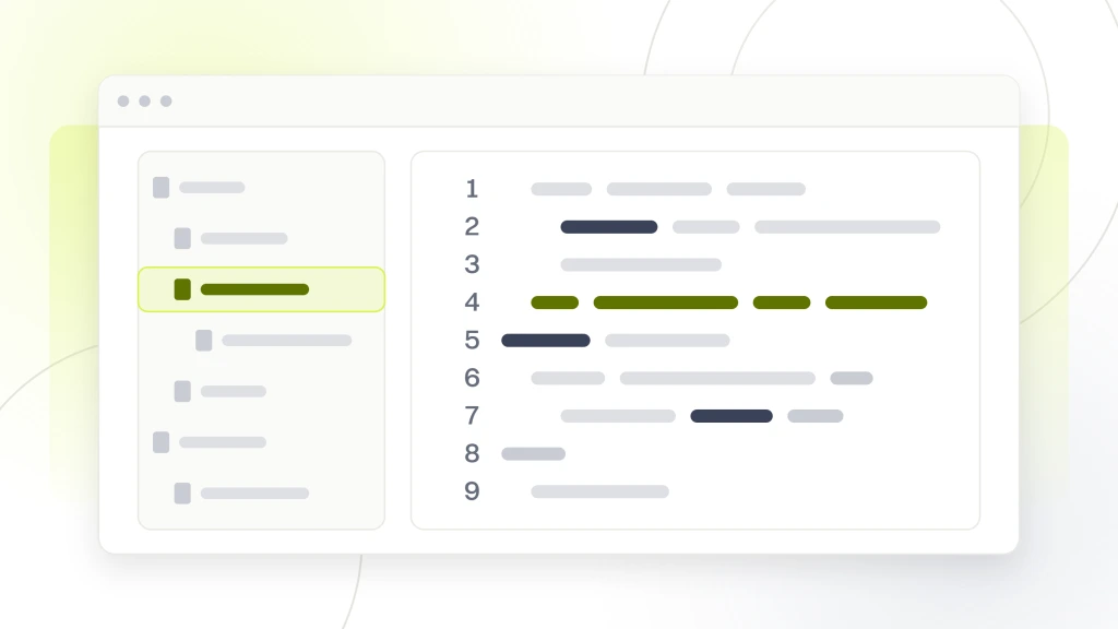 Chiropractor Website SEO. A code editor window with a file tree down the left and a light pane of code beside it, one line highlighted in lime as the line being changed.