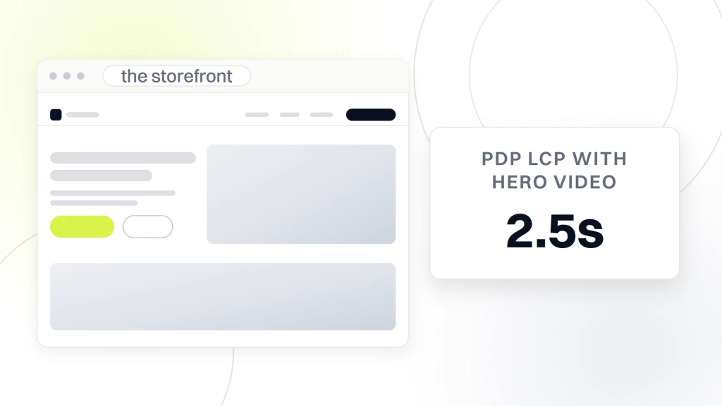 Luxury Fashion Ecommerce Web Design Trends 2026. A luxury storefront in browser chrome with its navigation, hero photography and a full width band, and a card beside it reading 2.5s pdp lcp with hero video.