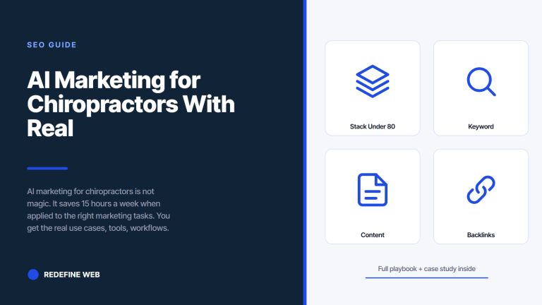 AI Marketing for Chiropractors With Real Use Cases and Workflows