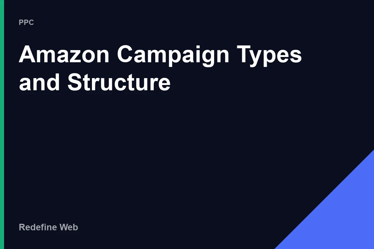 amazon ppc management services campaign structure