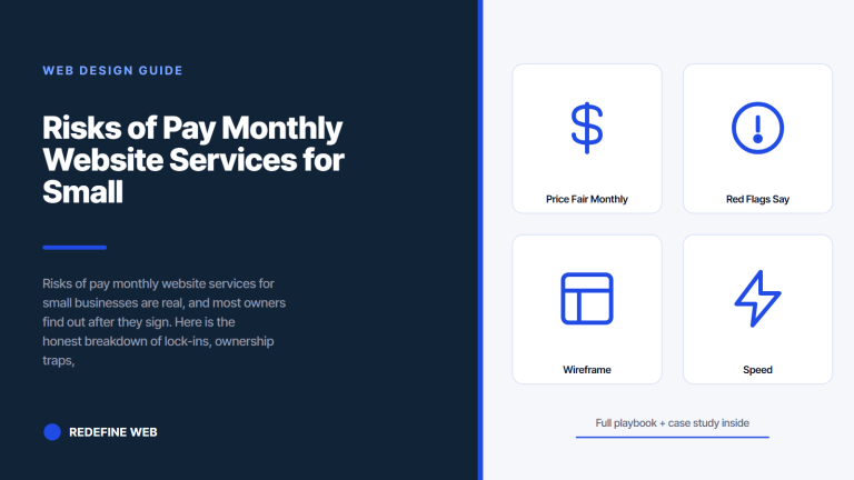 Risks of Pay Monthly Website Services for Small Businesses