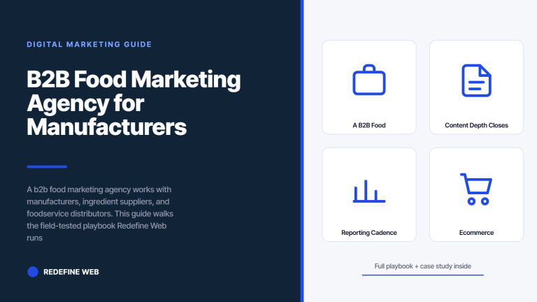 B2B Food Marketing Agency for Manufacturers and Distributors