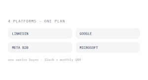 B2B Google Ads agency outcome showing tracked performance improvement