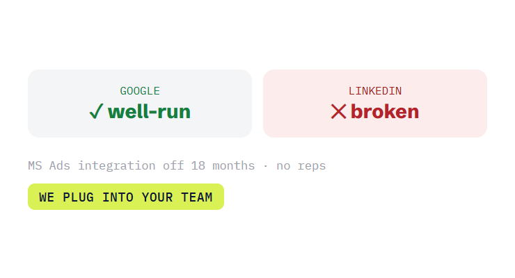 B2B PPC agency challenge card visualizing a common growth blocker