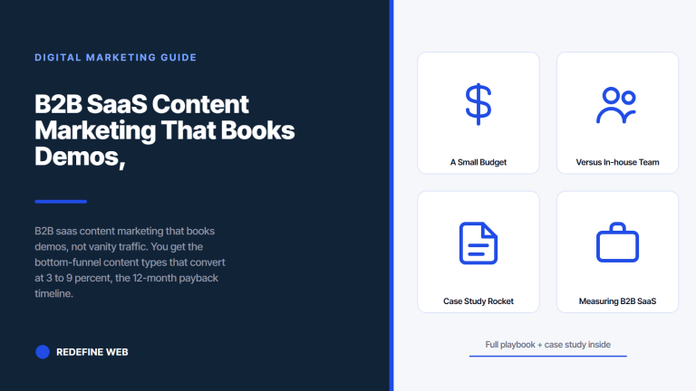 B2B SaaS Content Marketing That Books Demos, Not Clicks