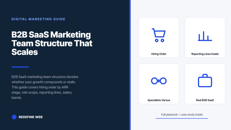B2B SaaS Marketing Team Structure That Scales With ARR