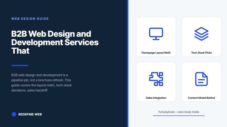B2B Web Design and Development Services That Book Real Pipeline