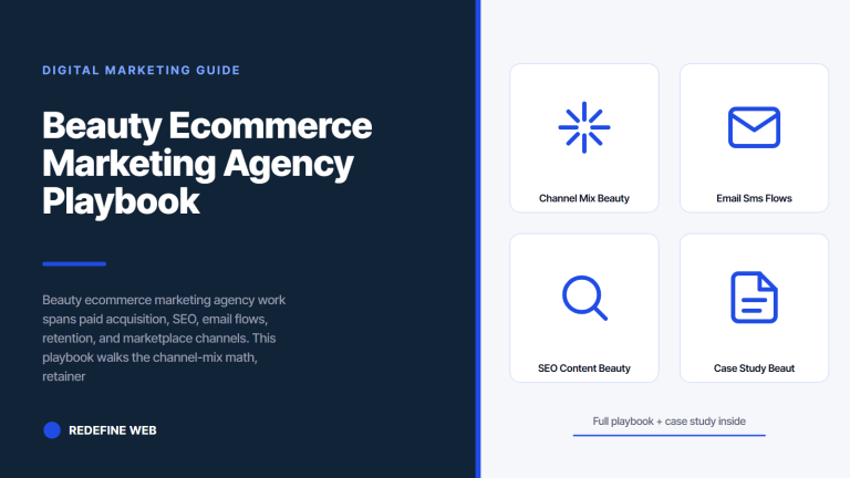 Beauty Ecommerce Marketing Agency Playbook for Skincare Brands