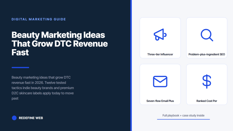 Beauty Marketing Ideas That Grow DTC Revenue Fast in 2026