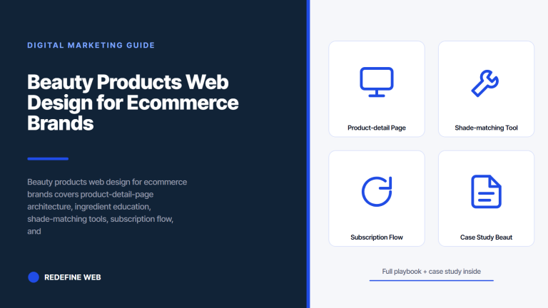 Beauty Products Web Design for Ecommerce Brands and Shops