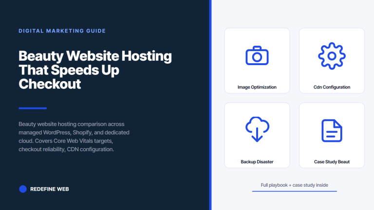 Beauty Website Hosting That Speeds Up Checkout and Rankings