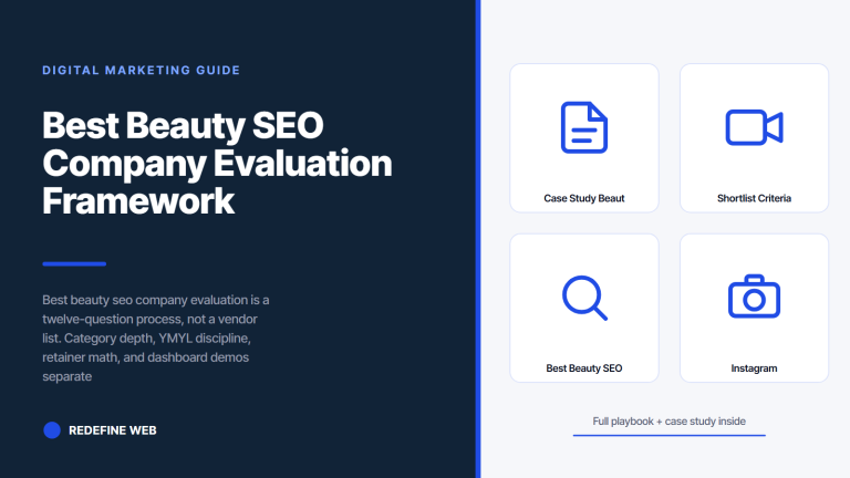 Best Beauty SEO Company Evaluation Framework for Brand Founders