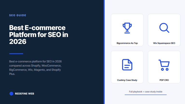 Best E-commerce Platform for SEO in 2026 Compared