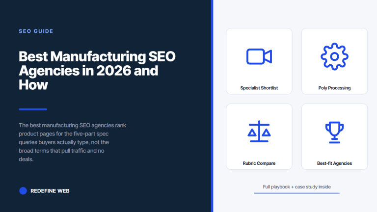 Best Manufacturing SEO Agencies in 2026 and How to Pick One