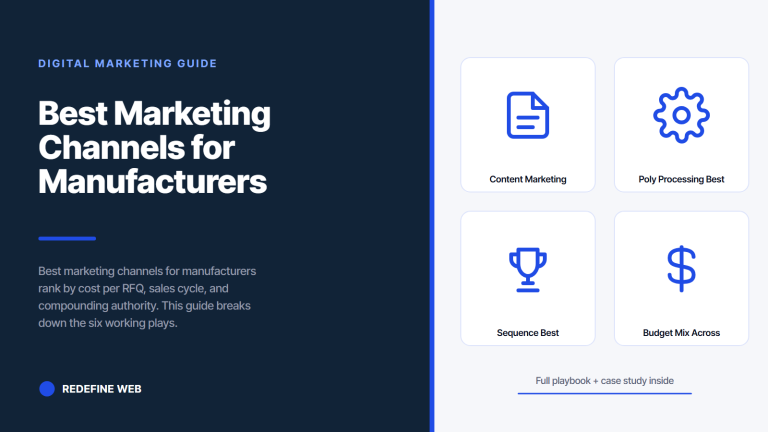 Best Marketing Channels for Manufacturers Ranked by RFQ ROI