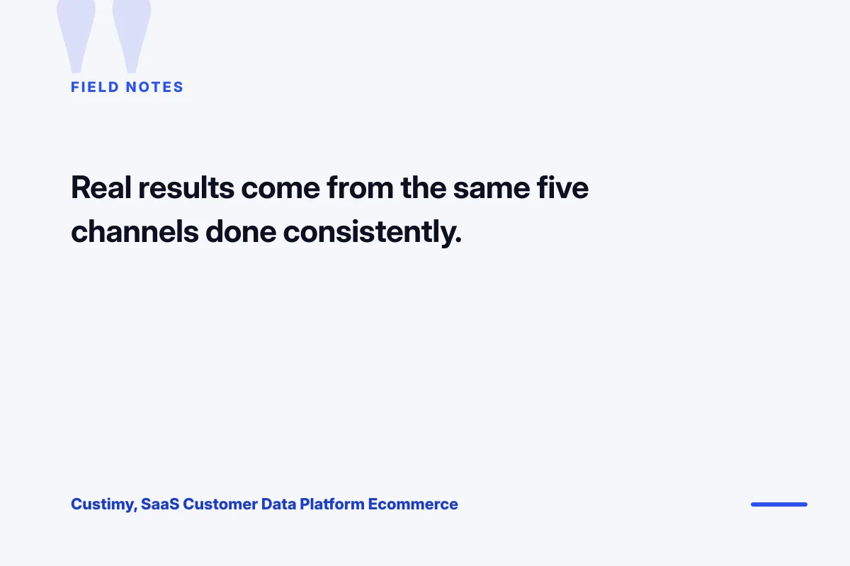 Custimy best ppc platforms for e-commerce field notes