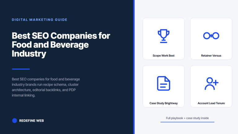 Best SEO Companies for Food and Beverage Industry Brands That Rank