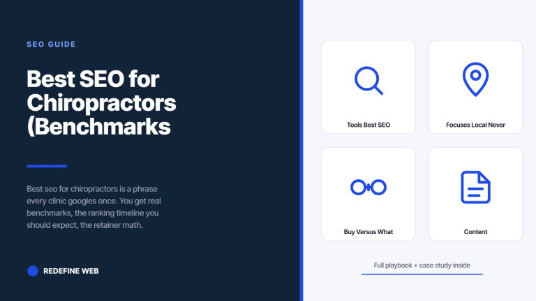 Best SEO for Chiropractors (Benchmarks + What to Buy)