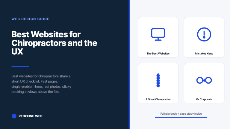 Best Websites for Chiropractors and the UX Checklist Behind Them