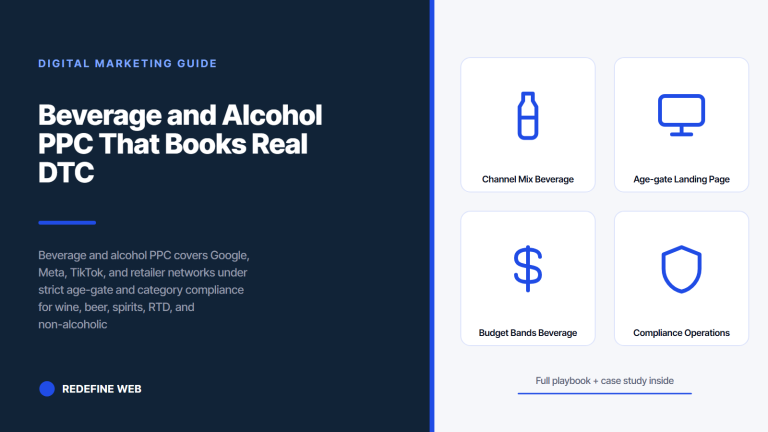 Beverage and Alcohol PPC That Books Real DTC Orders and Retail Trips