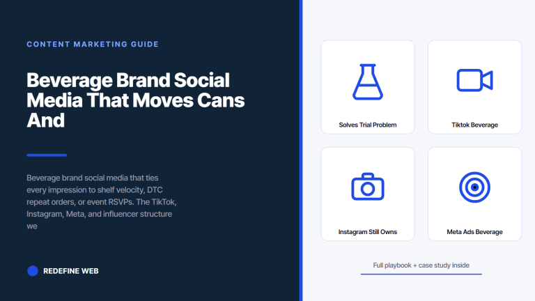 Beverage Brand Social Media That Moves Cans And Cases