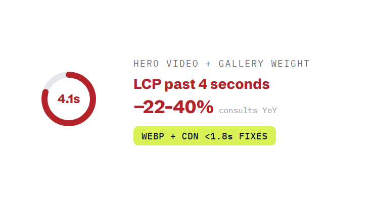 botox website design challenge card visualizing a common growth blocker