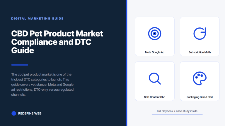 CBD Pet Product Market Compliance and DTC Guide
