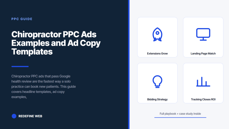 Chiropractor PPC Ads Examples and Ad Copy Templates That Book Patients