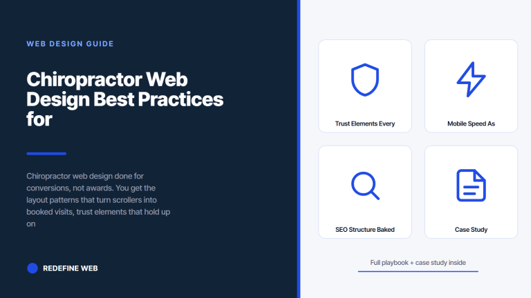 Chiropractor Web Design Best Practices for Conversions