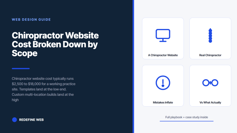 Chiropractor Website Cost Broken Down by Scope and Provider