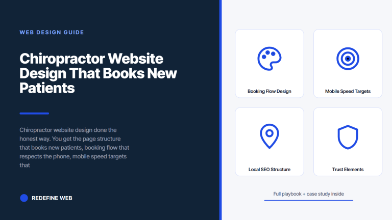 Chiropractor Website Design That Books New Patients
