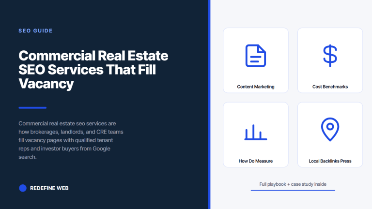 Commercial Real Estate SEO Services That Fill Vacancy Pages