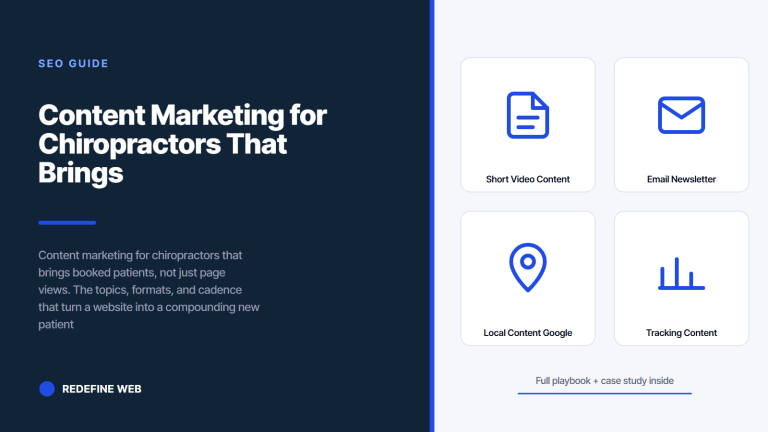 Content Marketing for Chiropractors That Brings Real Patients