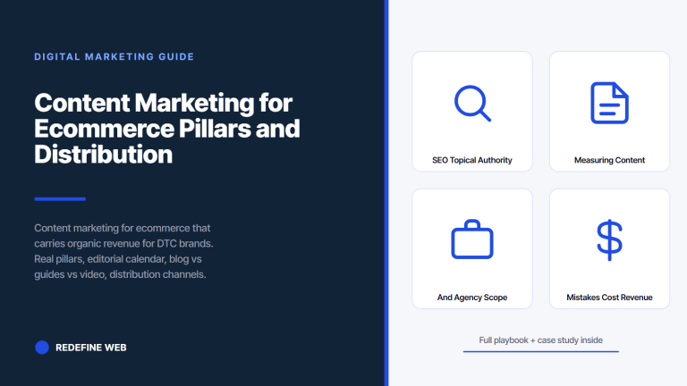 Content Marketing for Ecommerce Pillars and Distribution