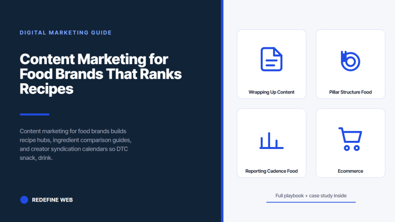 Content Marketing for Food Brands That Ranks Recipes and Sells SKUs