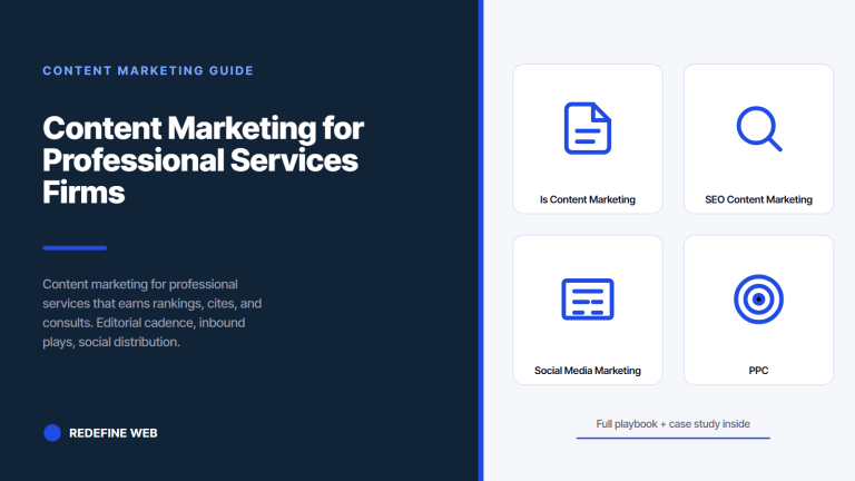 Content Marketing for Professional Services Firms That Books Pipeline