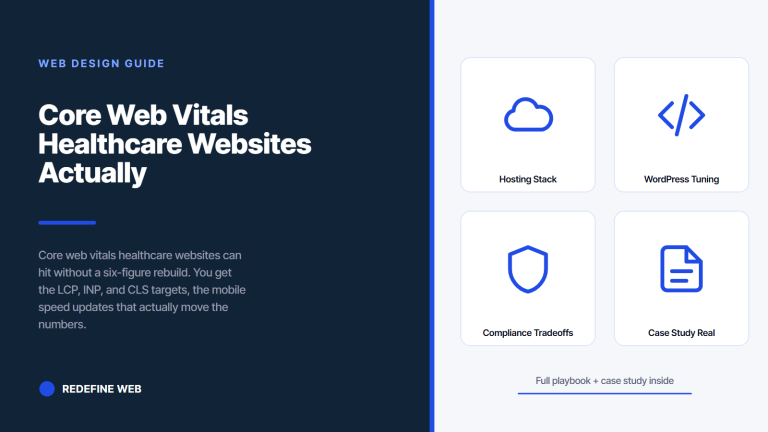 core web vitals healthcare websites