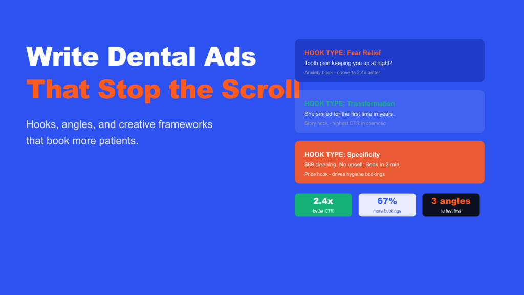Write Creative Dental Ads That Stop the Scroll