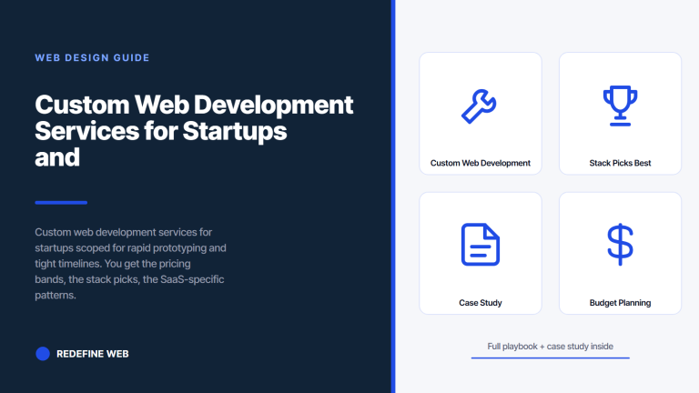custom web development services for startups