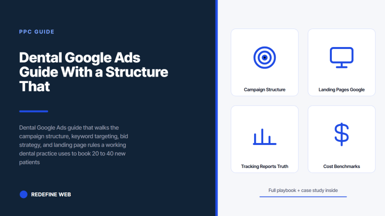 Dental Google Ads Guide With a Structure That Books Patients